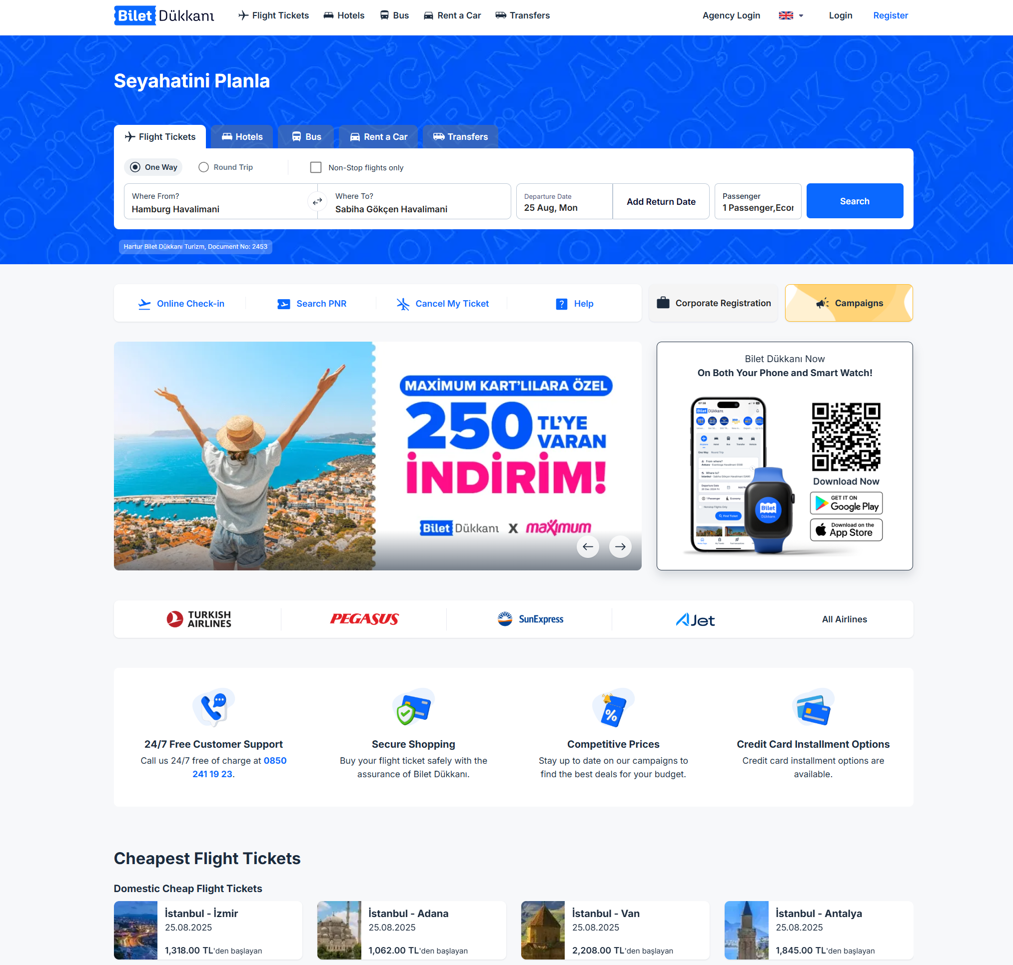 biletdukkani.com - Screenshot of the project interface