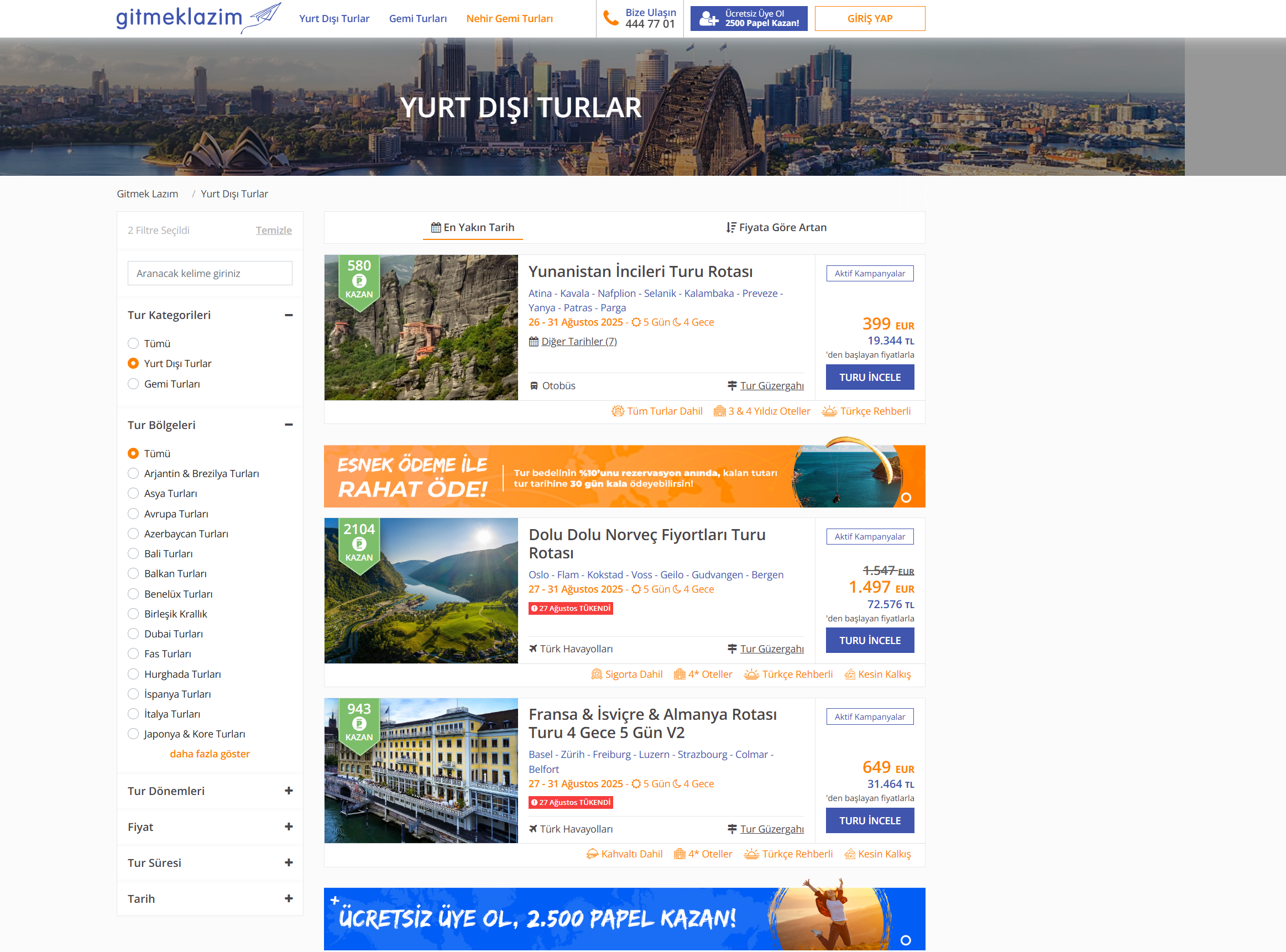 gitmeklazim.com - Screenshot of the project interface